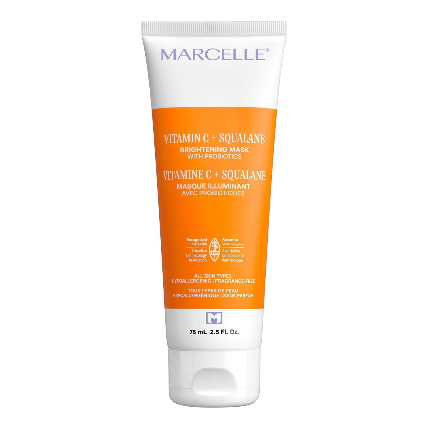 Marcelle Vitamin C + Squalane Brightening Mask with Probiotics, 75ml