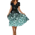 thumbnail image 1 of Ketyyh-chn99 Robes d'Été pour Femmes Grande Taille Robe Soleil Robes pour Femmes Combinaisons Manches à Volants Shorts Robe Courte GN1,2TG, 1 of 5