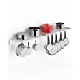 thumbnail image 1 of Stainless Steel Shelf Pot Rack - Metal Kitchen Organization Storage Rack for Hanging Pots Pans Cookware, Wall Mounted Shelf with 10 Hooks in Restaurant Home - 12" W x 60" L, 1 of 8