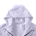 thumbnail image 4 of WRKEKC Men's Heavy-Duty Waterproof Workwear Raincoat Hooded Jacket with Multiple Utility Pockets for All-Weather Outdoor Construction and High-Visibility Work Commute Purple S, 4 of 7