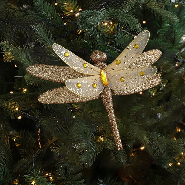 Birdeem Christmas Decorations for the Home, Colorful Simulation Mesh Glitter Powder Pearl Christmas Clip Decoration Pendant, Christmas Glitter for Crafts