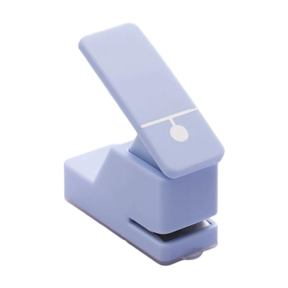 arctrm Perforatrice de Papier Fournitures de Bureau Portable Manuelle Mini Adultes Facile à Utiliser Papier Bleu Trou Rond