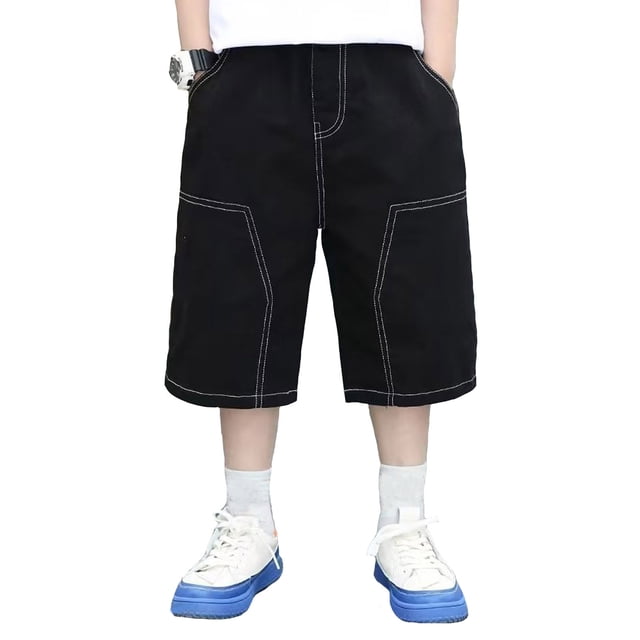 Shorts Cargo pour Garçons, Shorts Décontractés Extensibles pour Garçons, Bas Cargo Extérieurs