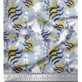 thumbnail image 1 of Soimoi White Poly Georgette Fabric Leopard & Wild Animal Skin Print Fabric by The Yard 52 Inch Wide, 1 of 3