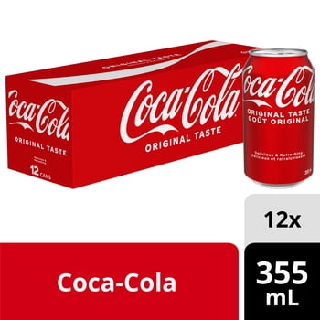 Coca-Cola Soda Pop Cans, 355 mL, 12 Pack