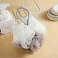 thumbnail image 3 of Aursykel Large Bath Pouf with Long Lasting Two-Color Rope and Foaming Net for Exfoliating and Gentle Lathering Suit for Men and Women Easy to Maintain for a Spa Quality Shower, 3 of 3