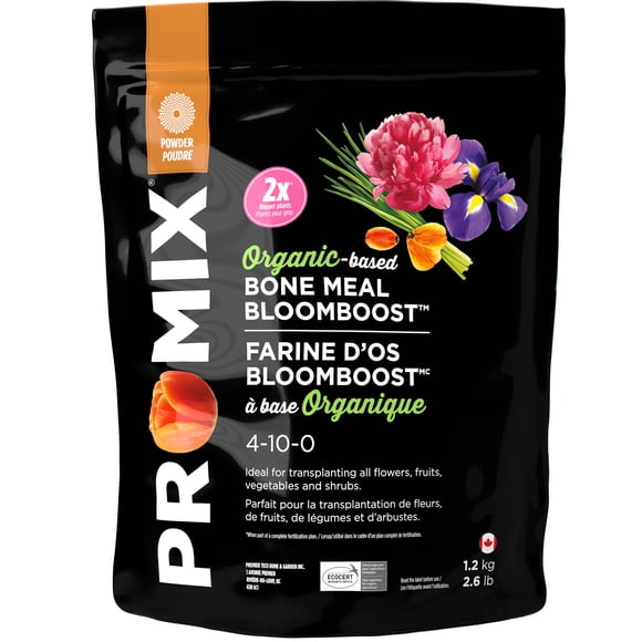 PRO-MIX Organic-Based Bone Meal BLOOMBOOST 4-10-0 Fertilizer, Promotes Root & Bloom Growth, 1.2 kg