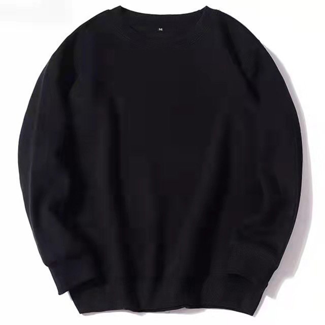 RXIRUCGD Chandail à Capuche pour Hommes, Col Rond, Manches Longues, Noir, Taille : m