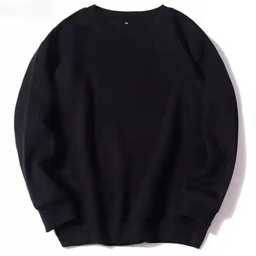 Viluyesy Mens T Shirt Long Sleeve Shirts for Men Plus Size Roundneck Solid Tops Stretch Soft Casual Lightweight Mens Basic Tee Black 3XL