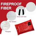 thumbnail image 3 of 4 Pcs Couverture d'Urgence contre l'Incendie, Couverture contre l'Incendie, Couverture de Suppression des Incendies pour Cuisine, Gril, Foyer (39.4 Pouces x 39.4 Pouces), 3 of 7
