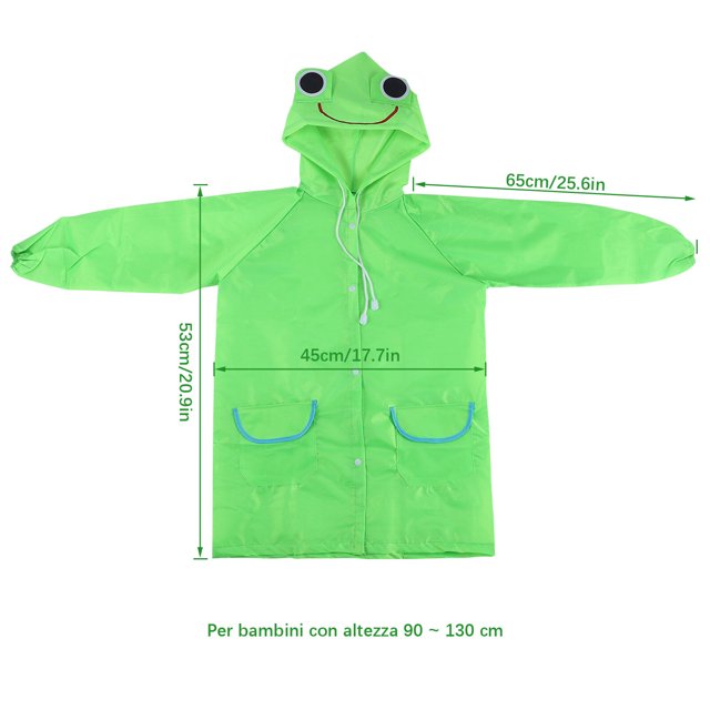 1 Pce Imperméable pour Enfants Dessin Animé Imperméable pour Enfants Animal Combinaison de Pluie Imperméable pour Enfants Imperméable Animal Poncho pour Étudiant