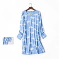 thumbnail image 2 of 2025 Chemise de Nuit en Coton pour Femmes Pyjama Chemise de Nuit Boutonnée Chemise à Manches Longues Chemise de Nuit Décontractée Chemises pour Femmes Imprimé, 2 of 4