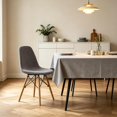 thumbnail image 3 of Shell Dining Room Chair Slipcovers Set of 2/4/6,Stretch Modern Armless Lounge Chair Slipcovers Protector for Kitchen Dining Living Room(Pine Green,6Pcs), 3 of 5