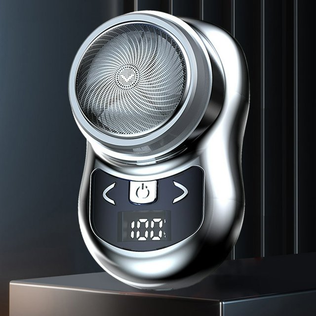 Tondeuse à Barbe USB Rechargeable Rasoir Électrique Portable pour Enlever les Poils de la Poitrine et du Corps