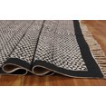 thumbnail image 3 of Casavani Handmade Cotton Square Area Rugs for Kitchen Block Printed Entrance Mat, Black 5x5 feet, 3 of 6