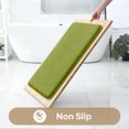 thumbnail image 4 of Viflosae Bathroom Rugs Sets 4 Piece, Ultra Soft Velvet Memory Foam Bath Rugs, Non-Slip & PVC Backing Bathroom Mat Set, Washable Quick Dry Bathroom Rug - Green, 4 of 9