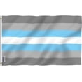thumbnail image 1 of Anley Drapeau de Fierté Demigender Demiguy 3x5 Foot - Drapeaux LGBT Demiman, 1 of 6