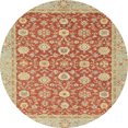 thumbnail image 1 of Ahgly Company Indoor Round Abstract Orange Oriental Area Rugs, 7' Round, 1 of 6