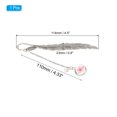 thumbnail image 2 of Uxcell Metal Feather Bookmarks Book Marks Page Markers Birthday Appreciation Gift Box Packaging Flower Pendant, 2 of 7