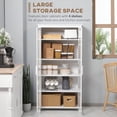 thumbnail image 4 of HOMCOM Armoire de Cuisine, Armoire de Rangement à 5 Niveaux avec Étagères, Blanc, 4 of 10