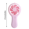 thumbnail image 3 of Summer Portable Handheld Mini Fan USB Rechargeable Battery Operated Small Personal Fan With Three Speeds For Travel Outdoor Activities, 3 of 4
