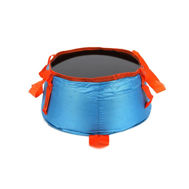 Wweixi Seau de Pêche Pliant Barils Sac de Transport Exécution Fine Longue Durée Multifonctions Résistance à l'Usure Polyester Bleu