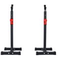 thumbnail image 3 of Graflsoa Home Gym Barbell Rack Set for Squats & Bench Press, Detachable Steel Frame, Black Fitness Equipment for Legs & Hips Workout, 3 of 6