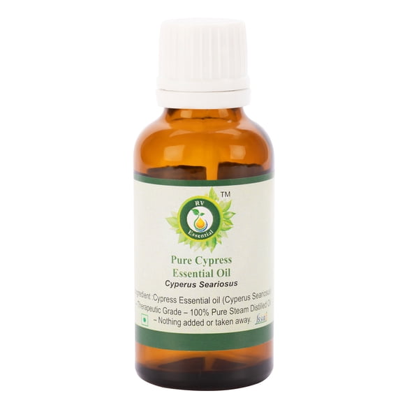 Cypress Essential Oil Cyperus Seariosus Cypress Oil For Massage For Body For Skin For Massage Pure Natural Steam Distilled Therapeutic Grade 15ml 0.507oz By R V Essential