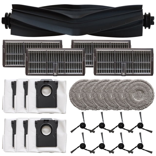 Replacement Main Side Brush Filter Mop Cloth Dust Bag for Mova P10 Pro for Ultra B