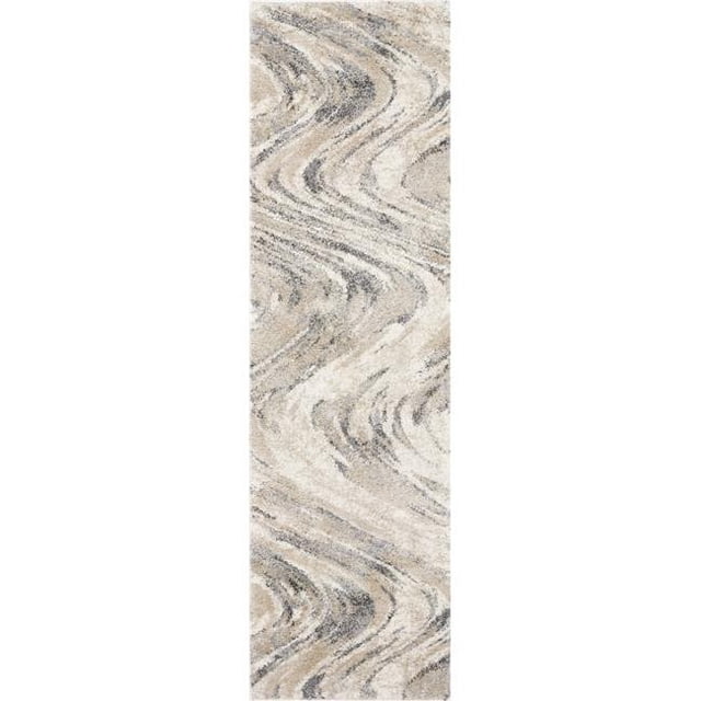 HomeRoots 353876 2 ft. 2 in. x 7 ft. 6 in. Runner Polypropylene Natural Area Rug
