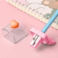 thumbnail image 4 of fheaev Color Pencil Sharpener Four-color Heart-shaped Rotating Hole Pencil Sharpener Transparent Tape Covered Pencil Sharpener, 4 of 5