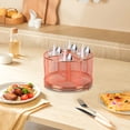thumbnail image 1 of Vrorvz 360 Degree Rotating Metal Cutlery Rack Organizer with 4 Compartments for Home Kitchen and Restaurants Easy Access Utensil Holder for Knives Forks and Spoons, 1 of 7