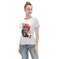 thumbnail image 4 of Women's Basic Short Sleeve T-Shirt One Piece Chopper, 4 of 6