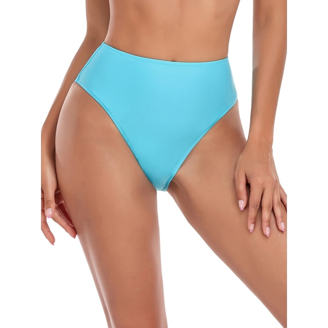 RELLECIGA Bas de Maillot de Bain pour Femmes, Échancré, Taille Haute, Bas de Bikini