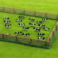 thumbnail image 2 of Lefu 60 Pcs Modèle de Vaches à l'Échelle N 1:150 Modèle de Chemin de Fer Peint Animaux de Ferme Scène de Modèle, 2 of 9