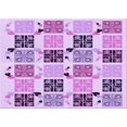 thumbnail image 1 of Ahgly Company Machine Washable Indoor Rectangle Transitional Blossom Pink Area Rugs, 3' x 5', 1 of 7