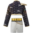 thumbnail image 1 of 3PC Girls Rock Star Stage Costume Halloween Jacket T-Shirt Shorts Set, Size 7-8Y, 1 of 6