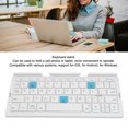 thumbnail image 3 of Folding BT Keyboard, Foldable Cordless Keyboard with Portable Pocket Size, Aluminum Alloy Housing, for OSX for  for  for Phone Tablets Laptops, 3 of 7
