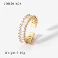 thumbnail image 5 of Gold Plated Cubic Zirconia Gold Rings for Women-6pcs, 5 of 5