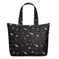 thumbnail image 1 of Astronaut Rocket Print Weekender Bag Large Capacity Travel Tote with Outer Space Cosmos Theme, Lightweight Airplane Friendly, 1 of 5