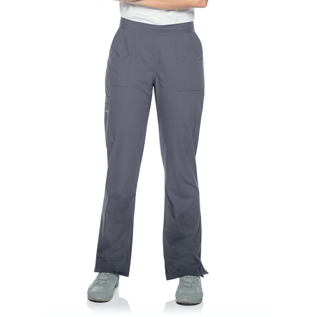 Landau Essentials Scrub Pants for Women: 9 Pockets, Modern Tailored Fit, Drawstring / Elastic Waist, Straight Leg 8380