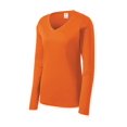 thumbnail image 1 of Gravity Threads Womens Long-Sleeve Moisture-Wick V-Neck - Deep Orange - Large, 1 of 1