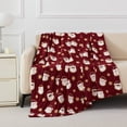thumbnail image 1 of Holiday Time Plush Throw Blanket Santa, 50 in x 60 in, 1 of 9