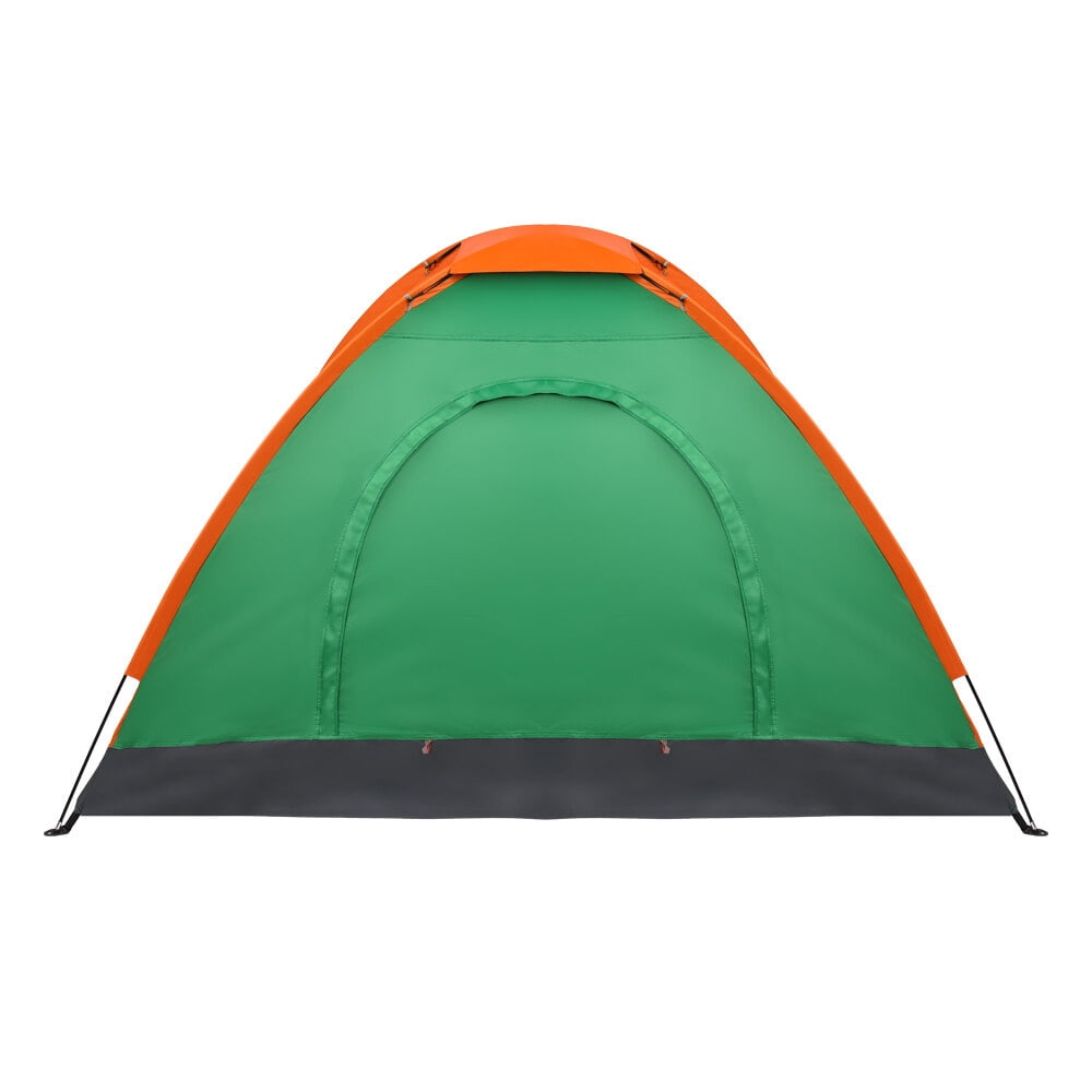 2-Person Waterproof Camping Dome Tent for Outdoor Hiking Survival Orange & Green