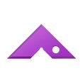 thumbnail image 1 of Clearance! Sweet Home Farm Right Angle Gauge Aluminum Alloy Woodworking Square Protractor Small Triangle Ruler for 45/90 Angle Checking Precision Measuring Tool One Size Purple, 1 of 8