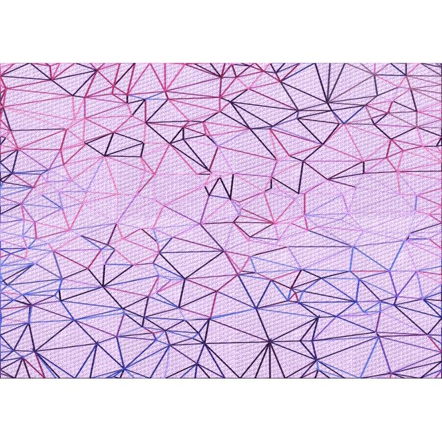 Ahgly Tapis Rectangulaire Lavable en Machine Intérieur Transitionnel Violet, 7 Pieds x 10 Pieds