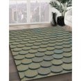 thumbnail image 3 of Ahgly Company Machine Washable Indoor Square Transitional Army Green Area Rugs, 8' Square, 3 of 7