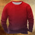 thumbnail image 2 of hotojiny Chandails à Col Rond pour Hommes Mode Dégradé Automne Chaud en Molleton Chandail Léger à Manches Longues Décontracté Vêtements d'Hiver, 2 of 3