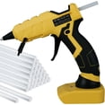 thumbnail image 1 of Cordless Hot Melt Glue Machine Rapid Heating Glue Tool Kit with 30 Premium Glue Sticks Hot Melt Glue Tool Compatible with  18V 20V Battery for Home Repairs Arts Crafts DIY Project, 1 of 11