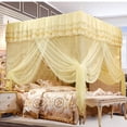 thumbnail image 2 of Moustiquaire de lit, princesse de luxe à trois ouvertures latérales Rideau de lit à baldaquin Filet à baldaquin Literie moustiquaire pour lits simples à king size Hamacs Berceaux Chambre(180x200x200), 2 of 12